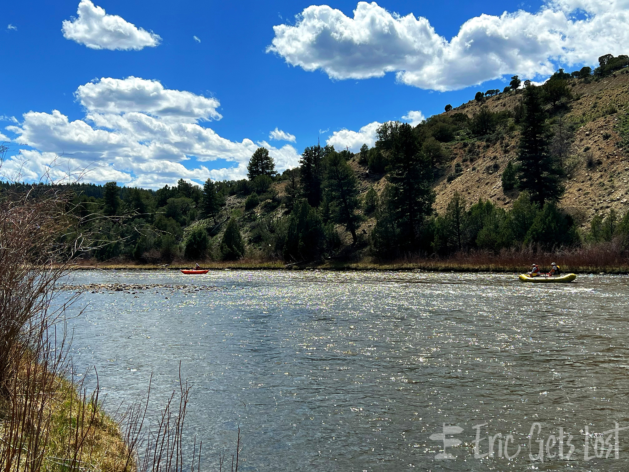 Rafting down the Colorado River at Gore Canyon