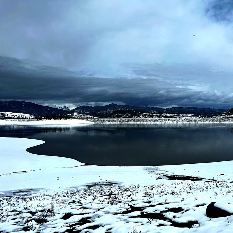 Lake Granby Snow