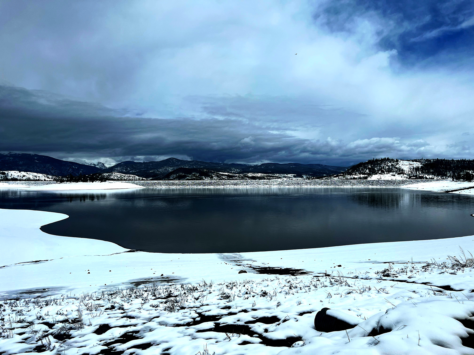 Lake Granby Snow