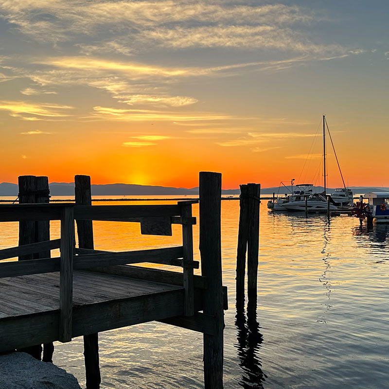 Sunset over Lake Champlain