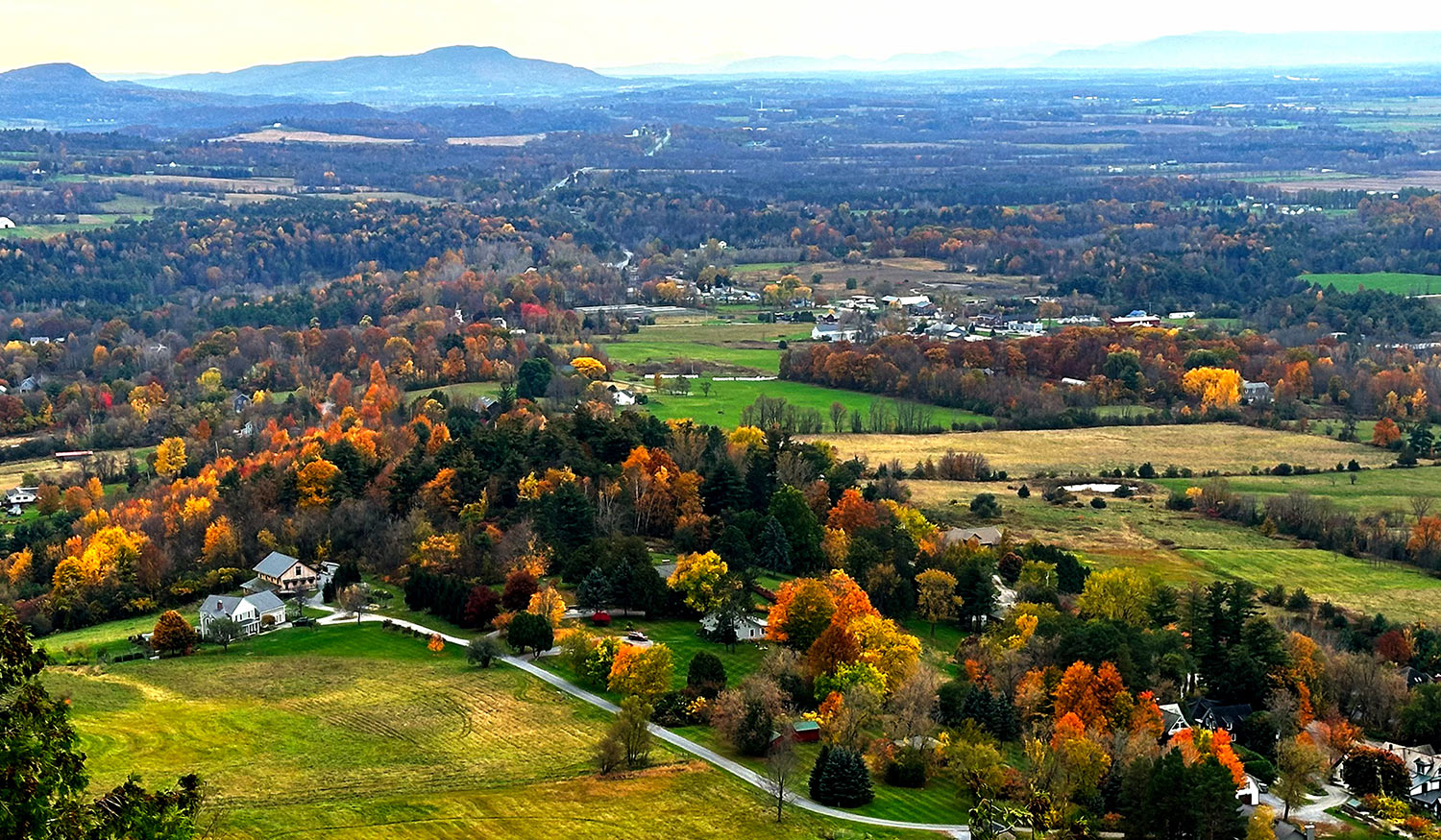 Overlooking the Lake Champlain Valley from Mount Philo – Charlotte, Vermont – October 2023